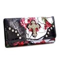 Gold Rush Gold Rush WC99-RD & CAM Western Rhinestone Cross Accent Wallet - Red & Camouflage WC99-RD/CAM